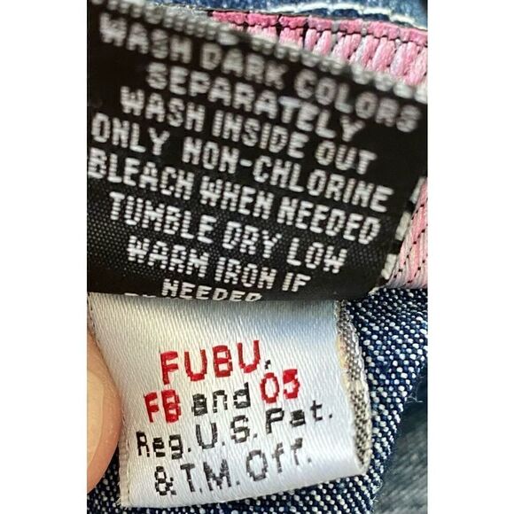 Vintage Girl’s Fubu Zip front Jean Jacket - Picture 8 of 9